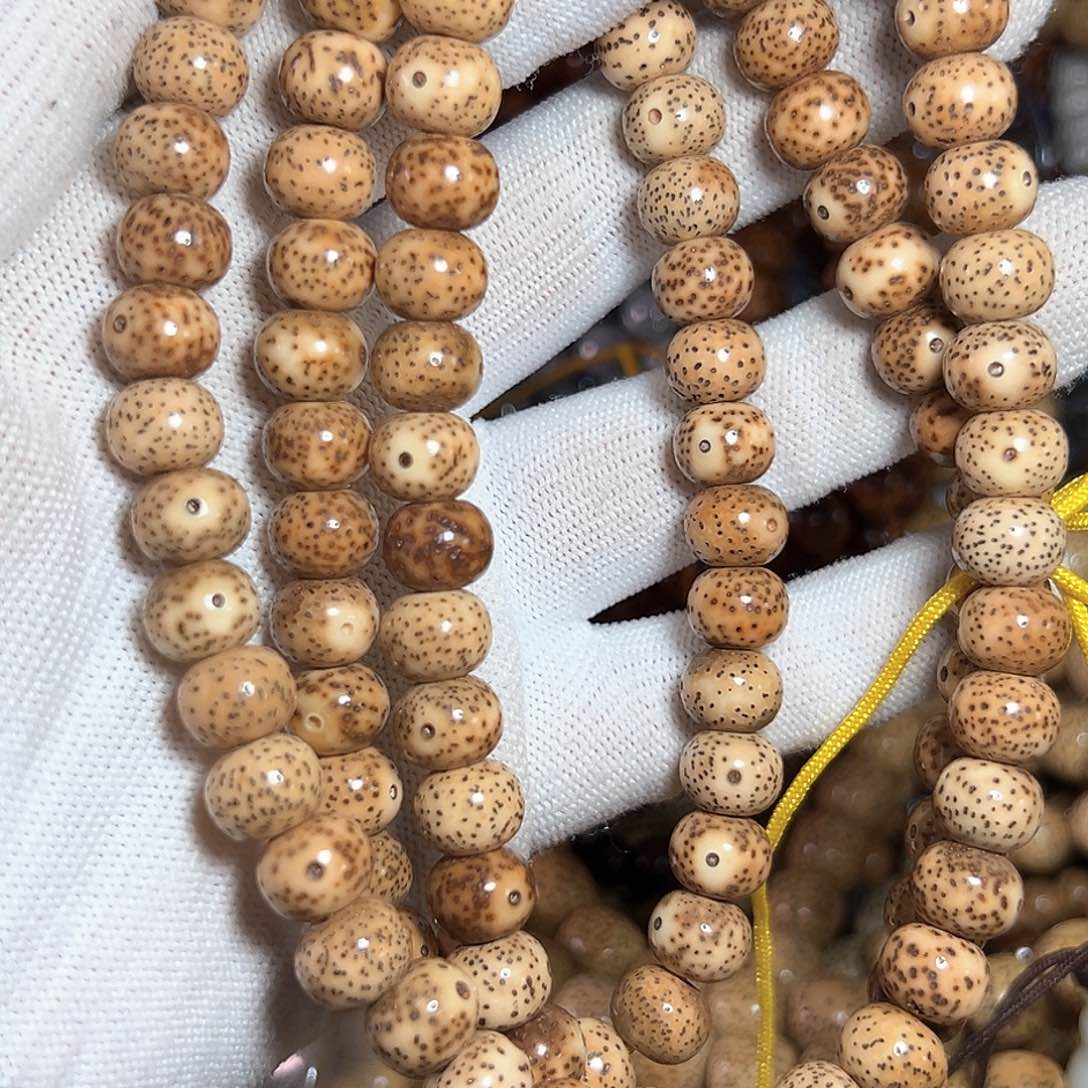 星月菩提手串梦**开星月菩提脱脂顺白