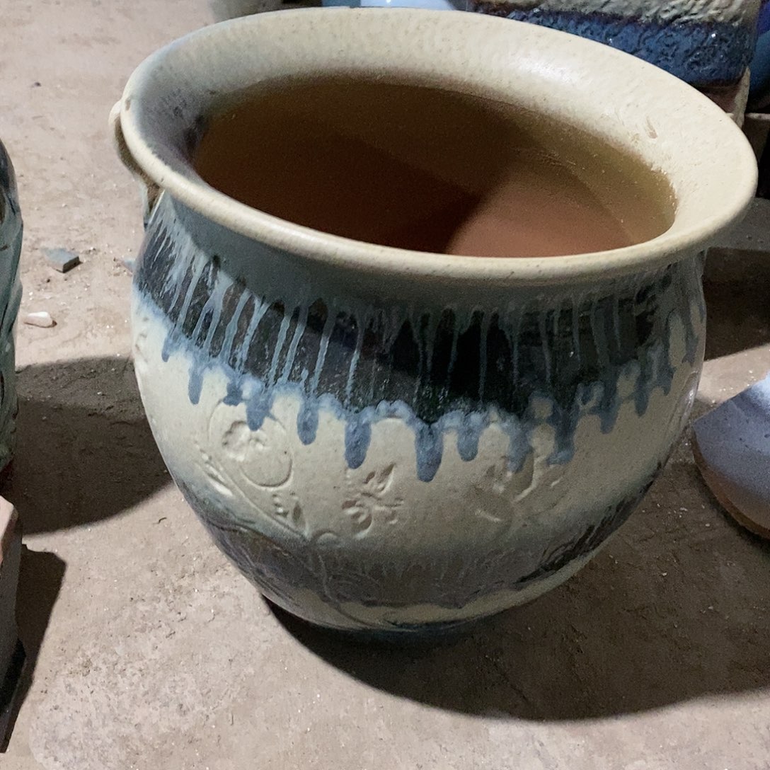 紫砂花盆瑕疵26/26、bjhb