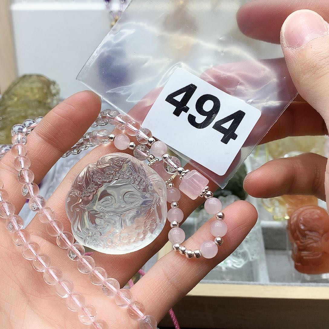 水晶颈饰未镶嵌吊坠