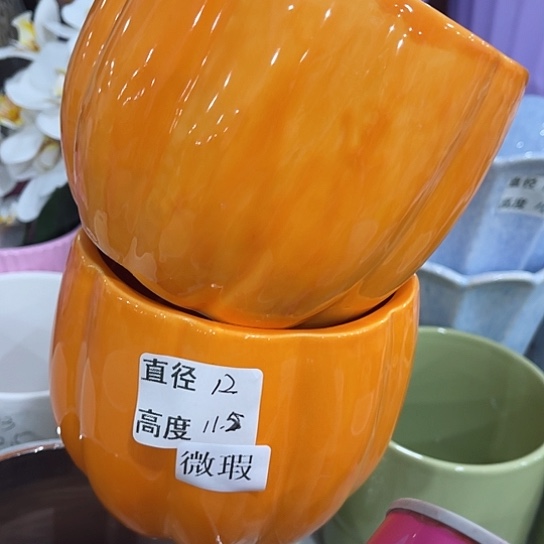 多肉绿植陶瓷花盆9.9包邮，有孔