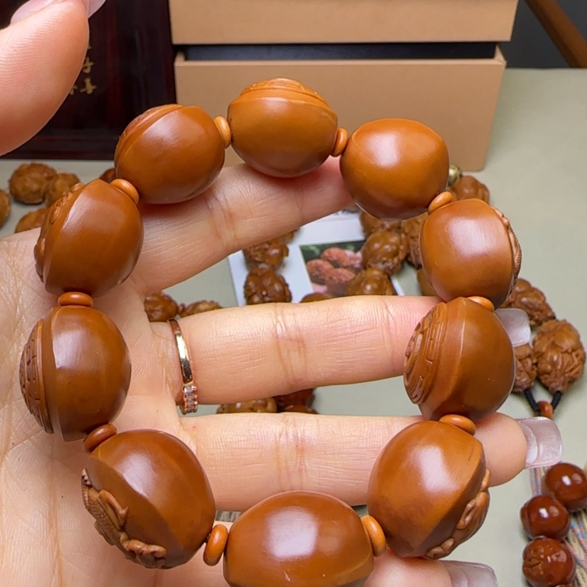 【闪购商品】橄榄核手串/手链无*四象八卦