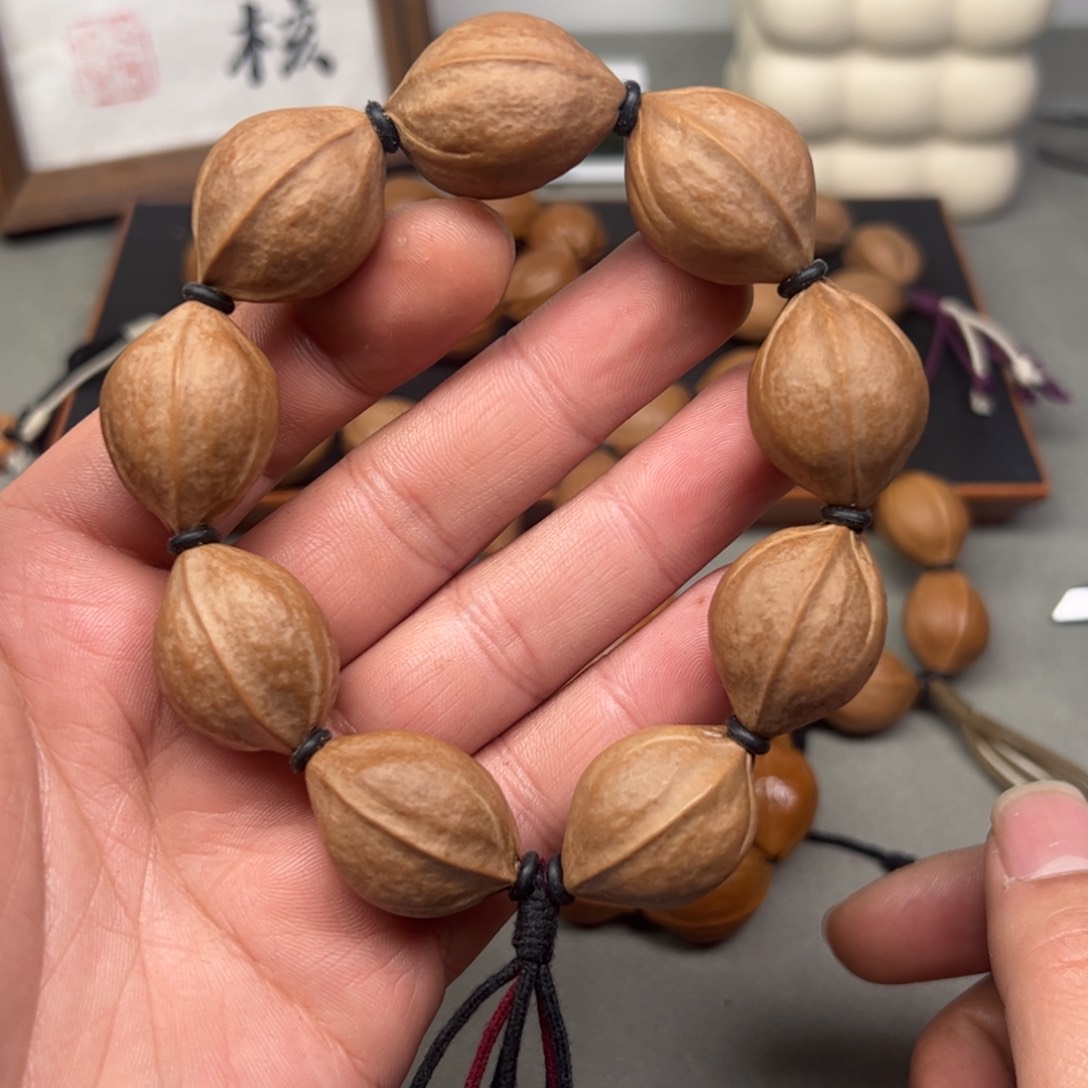 橄榄核手串/手链原生态2129头货