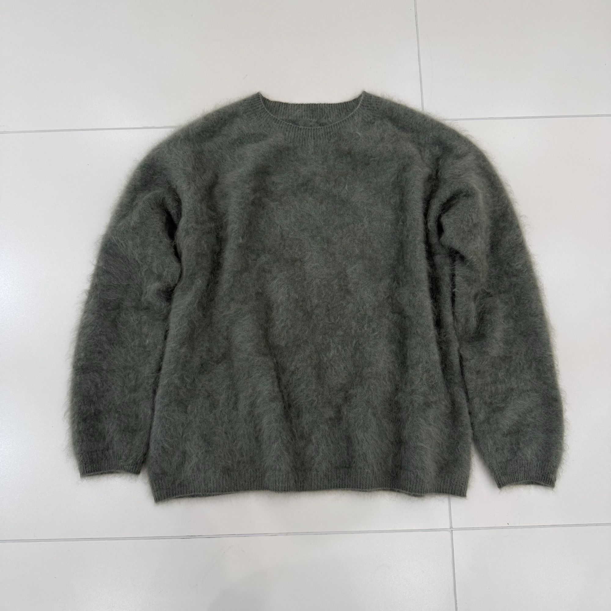 加厚山羊绒拉绒圆领长袖秋冬百搭宽松套头衫