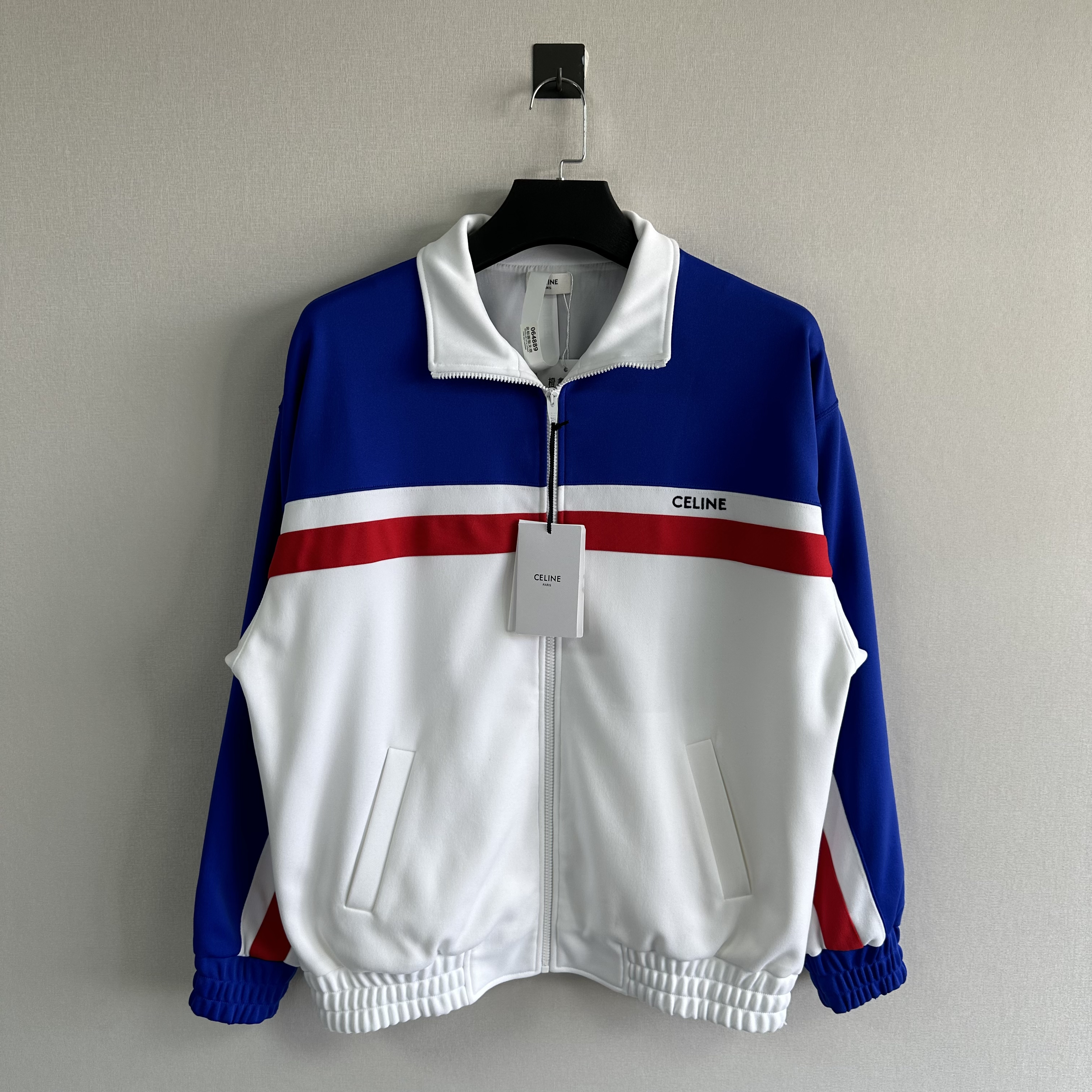 未使用 Celine/思琳 新款拼色校服外套/M码/带吊/价12500