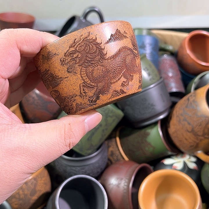 茶杯紫砂全手工紫砂主人杯