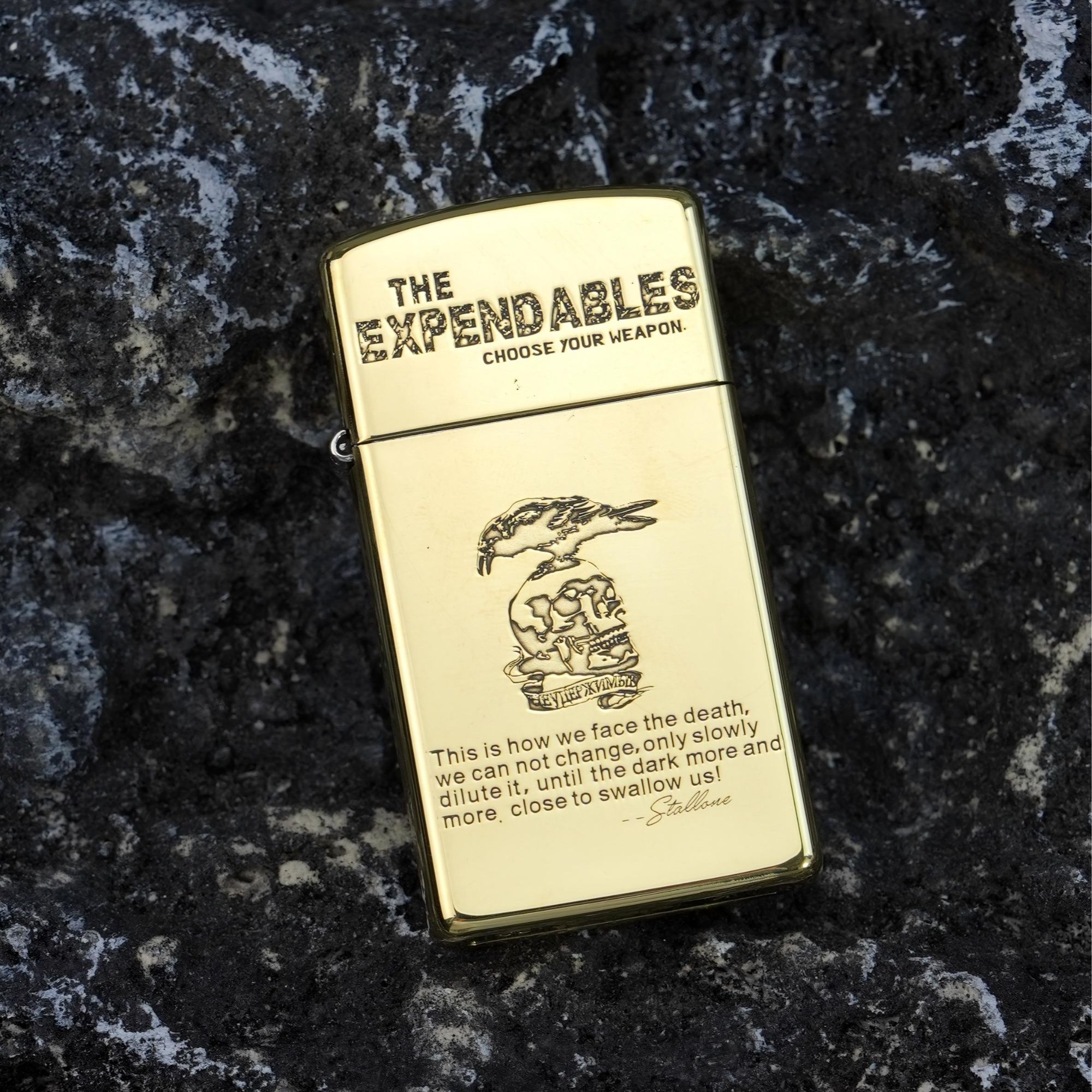 ZIPPO/之宝敢死队深雕刻重甲防风煤油打火机金色2026送男士礼物