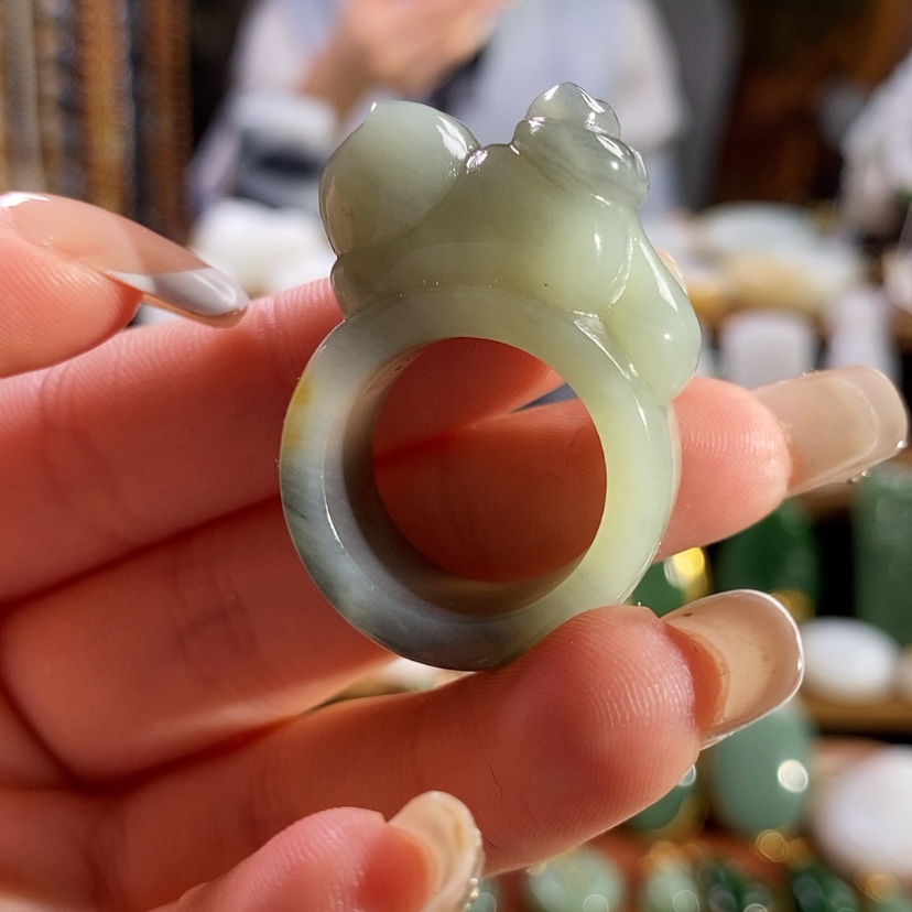 【闪购商品】颈饰未镶嵌和田玉戒指16
