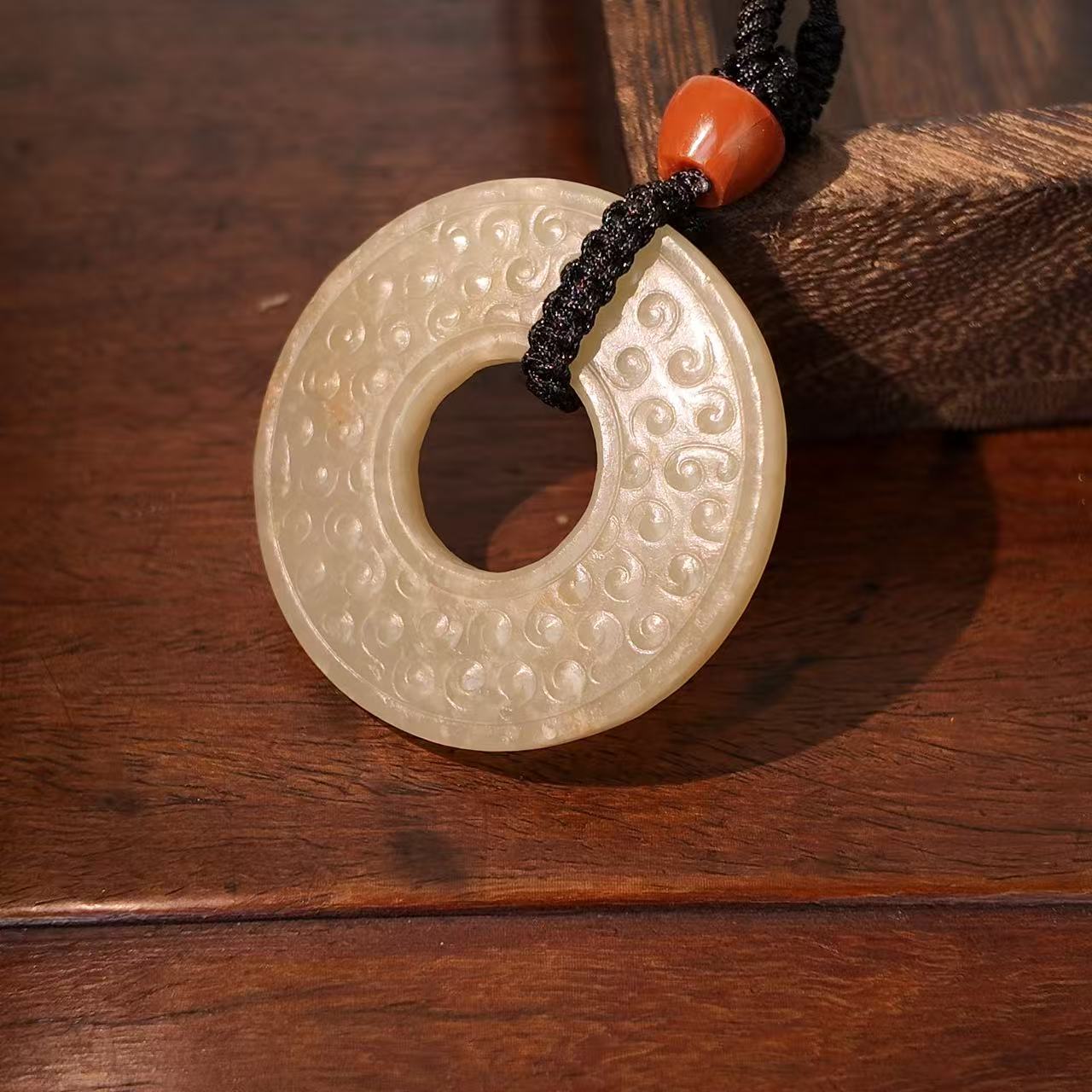 非金属大理石吊坠 平安扣吊坠精美气质