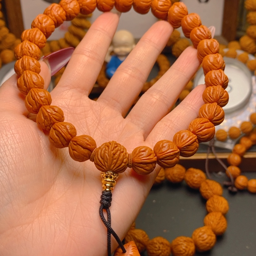 【闪购商品】桃核手串龙文桃核