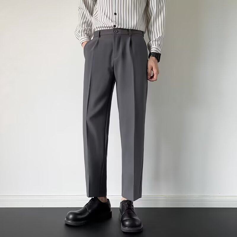 爆款西装裤子夏季秋冬款垂坠感百搭西裤秋季宽松休闲长裤A510