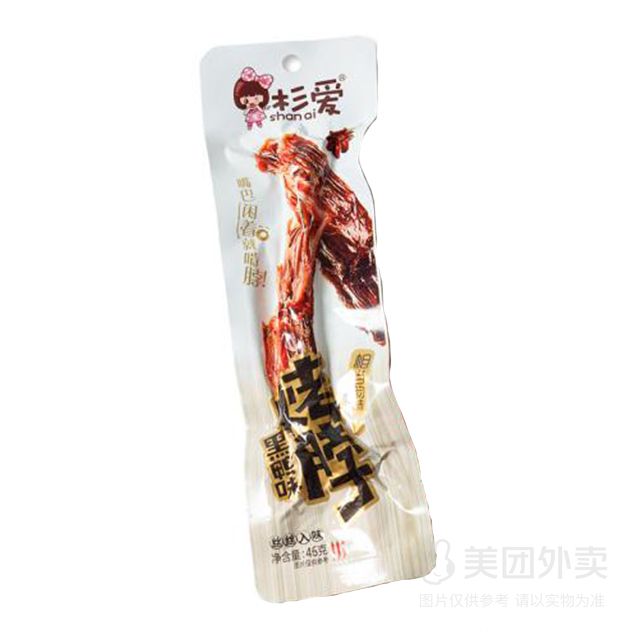 杉爱 烤脖鸡脖子黑鸭味卤味零食 40g/袋