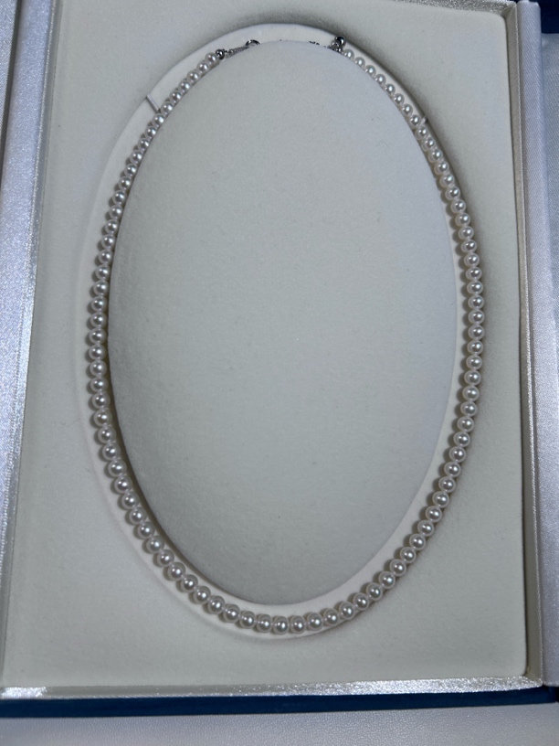 4.5-5淡水ak极光珍珠项链锁骨链，精致迷你经典