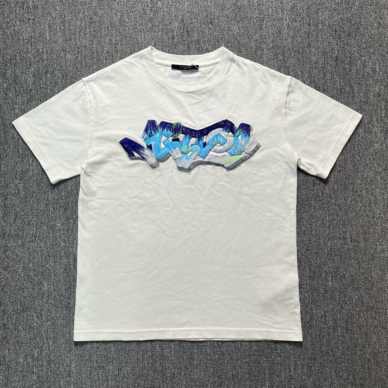 99新 LouisVuitton/路易威登 logo白色短袖/OS S码/99新/11478