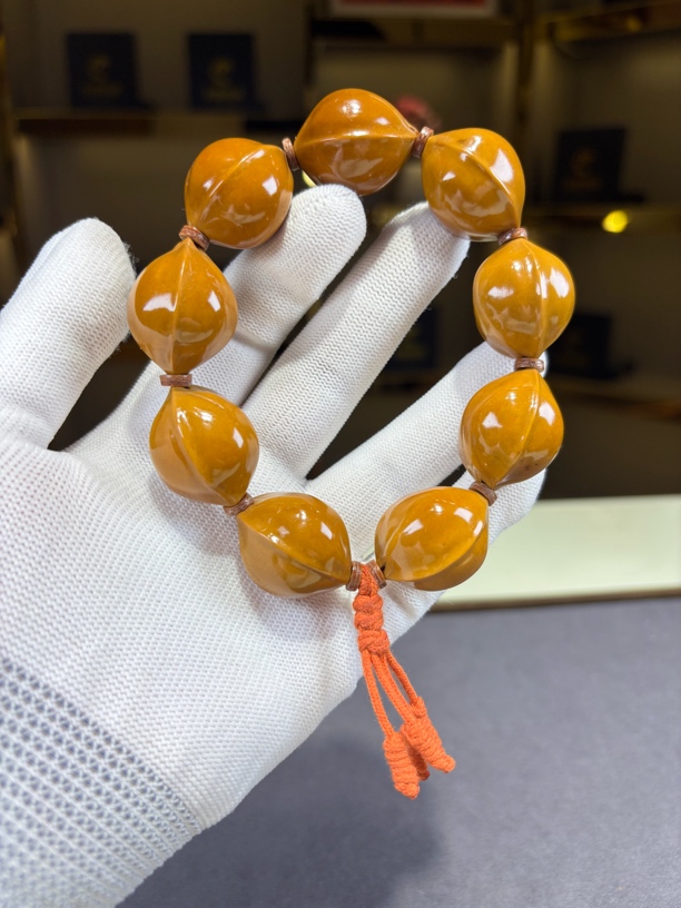 YIN XIANG 印象铁核22*28三花鲨鱼背梅林老树橄榄核铁核素串