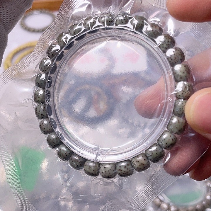 星月菩提手串双标河豚绿背0.8