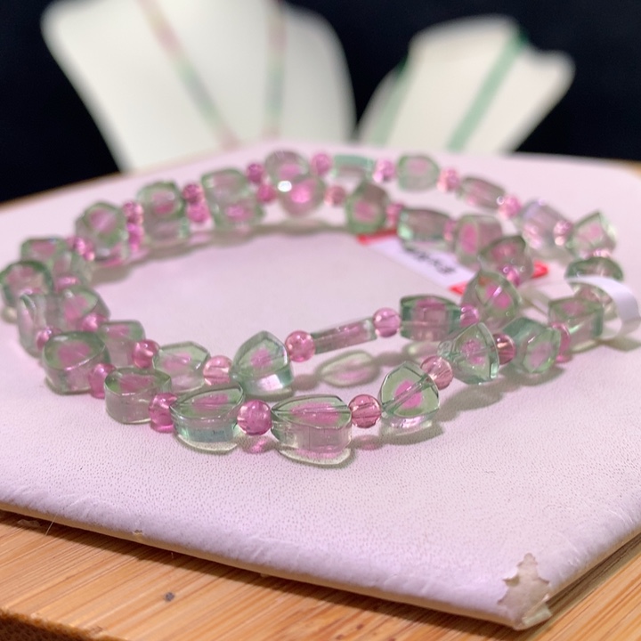 双色碧玺手链未镶嵌