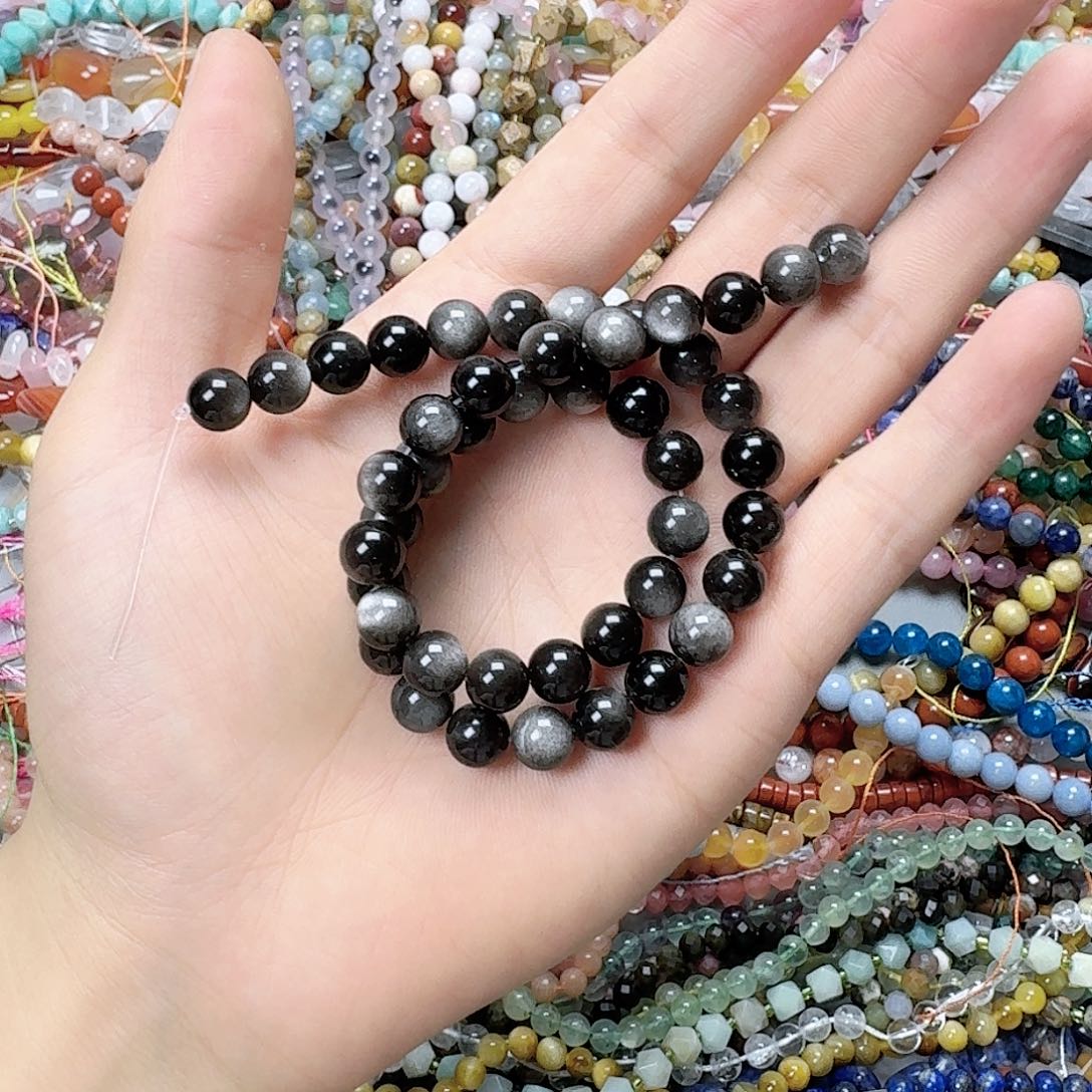 玛瑙/玉髓未镶嵌珠宝半成品卡8银耀石拍一发2条