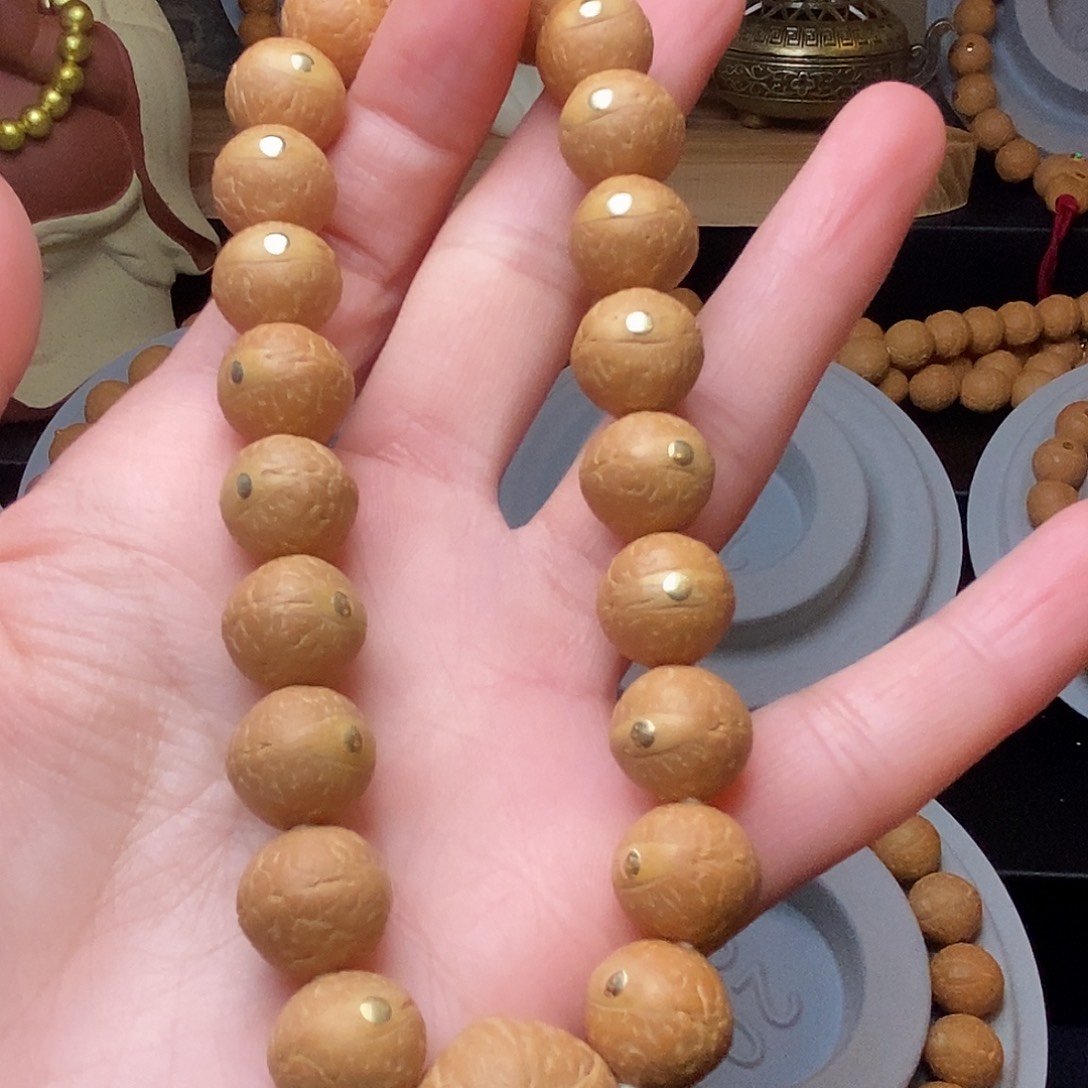 满***陈12➕菩提手串铜钉25新籽