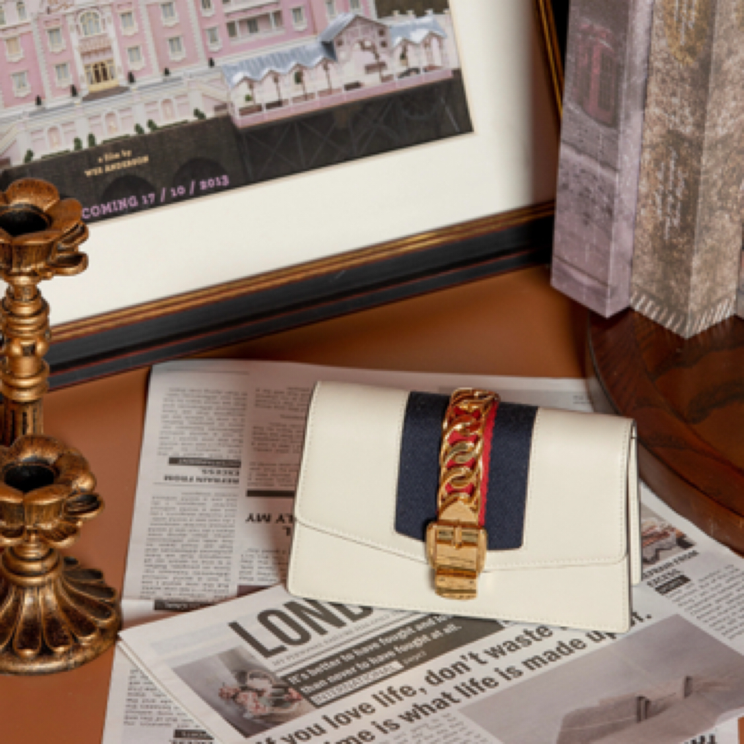 95新 GUCCI/古驰 白色塞尔维亚mini 单肩包/35914 经典 百搭 时尚