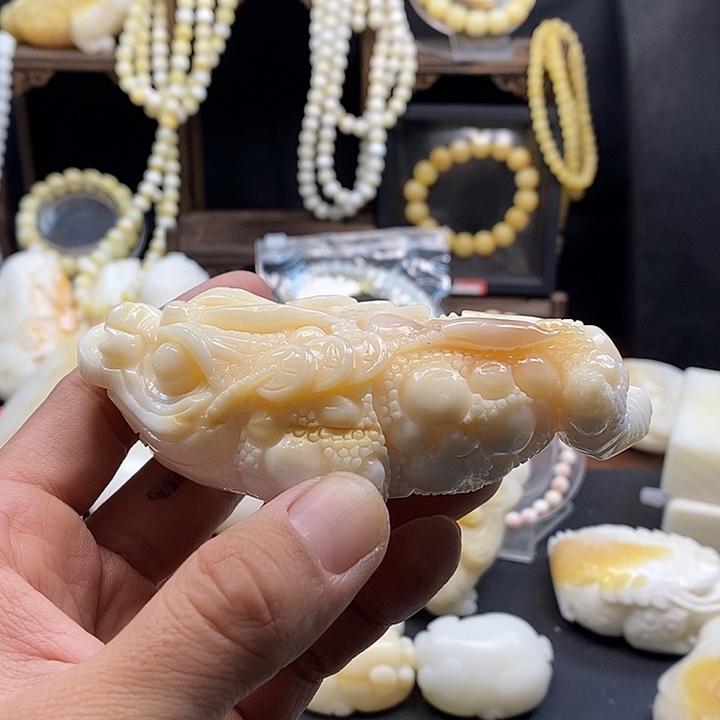 宝***生手串/手链贝壳紫色金蟾