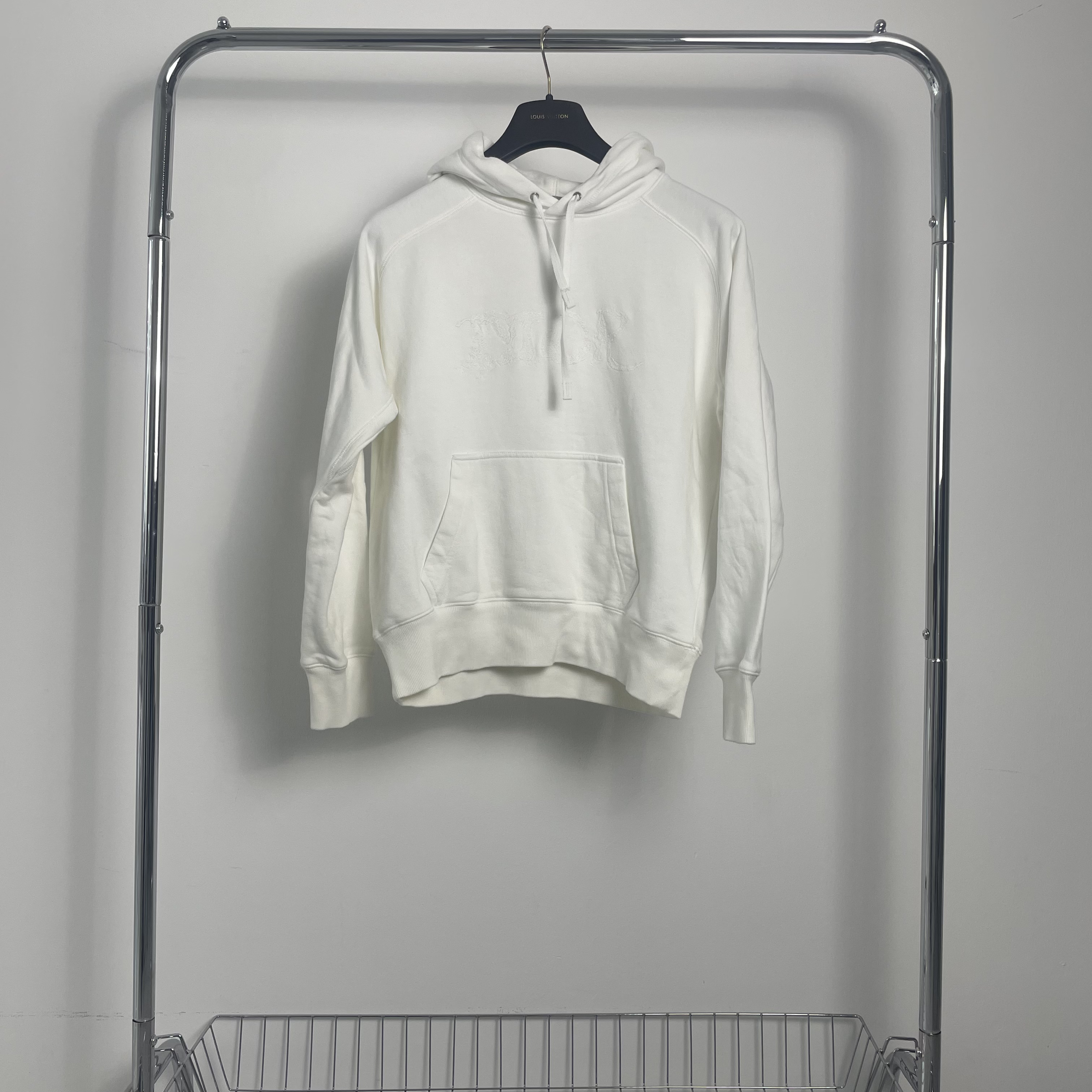 99新 DIOR/迪奥 白色暗纹帽衫 yy00737 尺码m