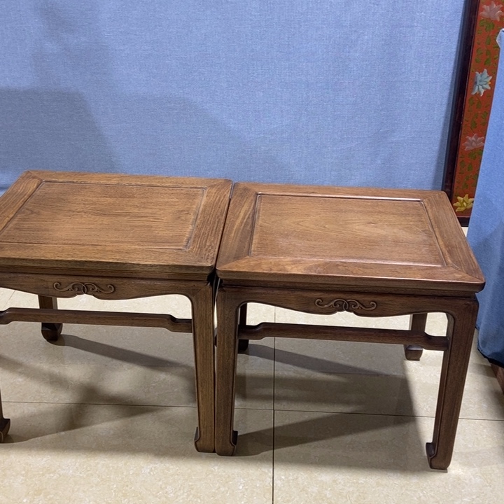 仲***秋贡木凳子一对一对