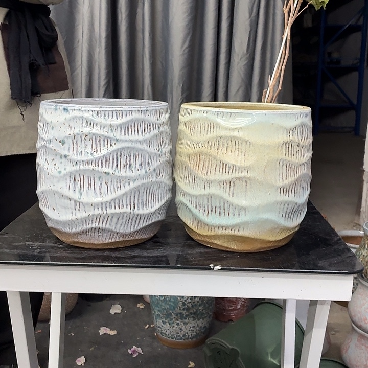 18×21 -粗陶花盆有孔买买买