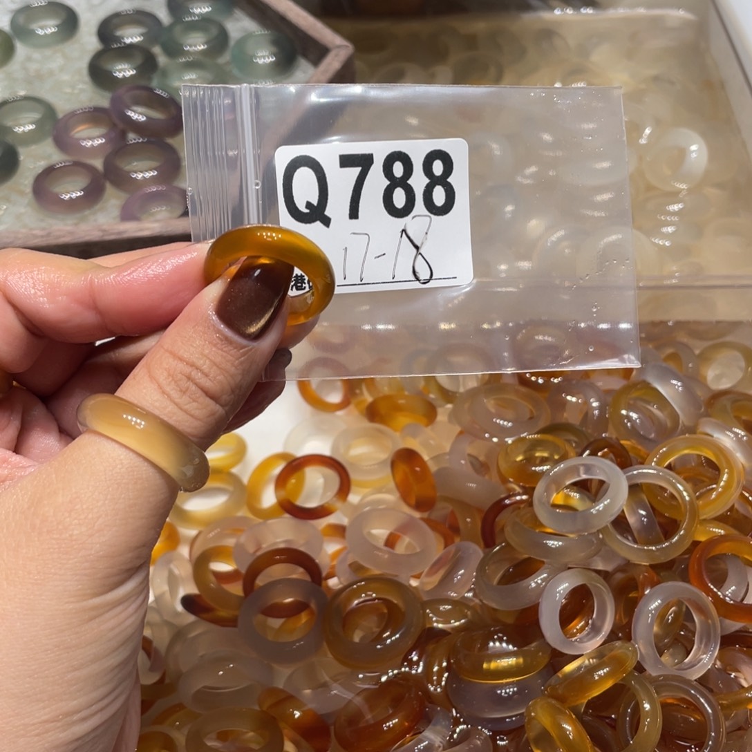 玛瑙/玉髓未镶嵌戒指788