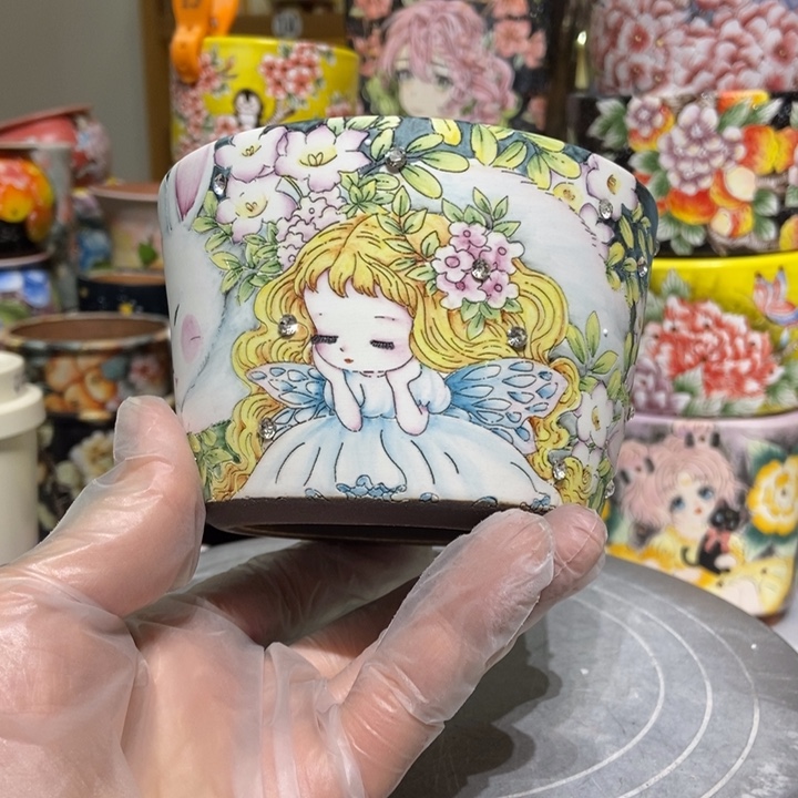 糖***包景德镇艺术手绘作品