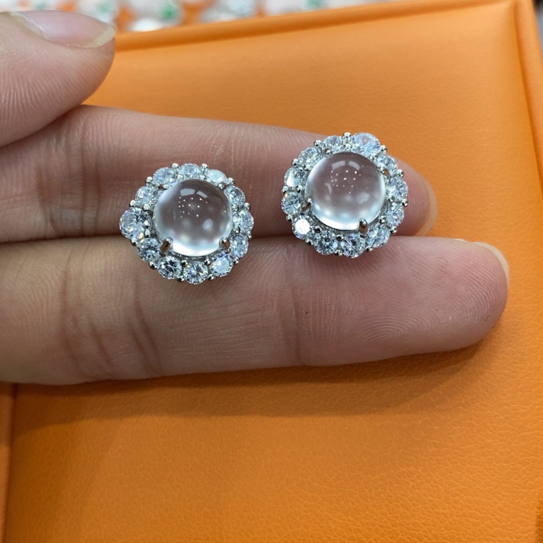 石英质玉吊坠(赠链)银S925镶嵌