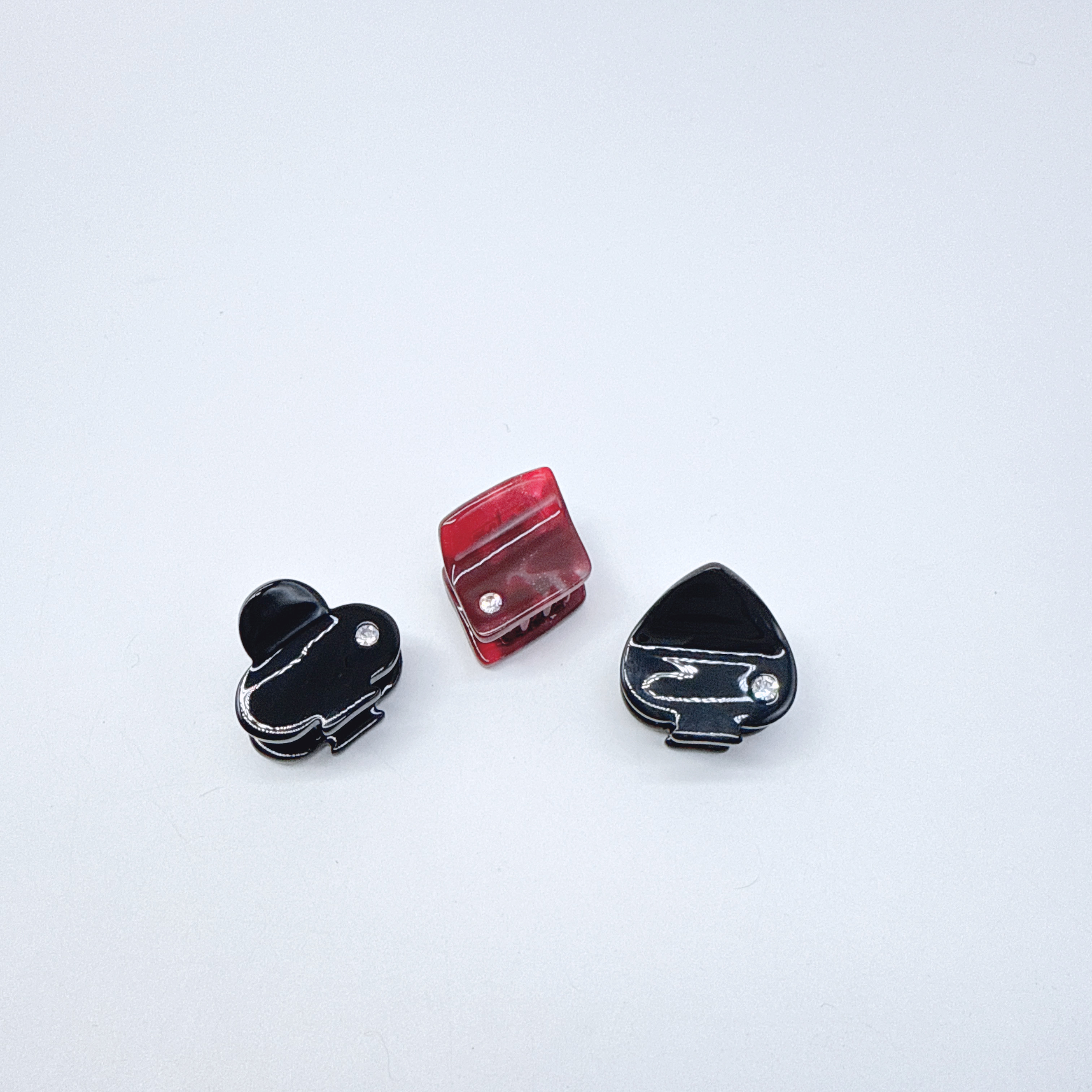 Mi33 闪钻小扑克花小号mini抓夹发抓 Z33058Z66