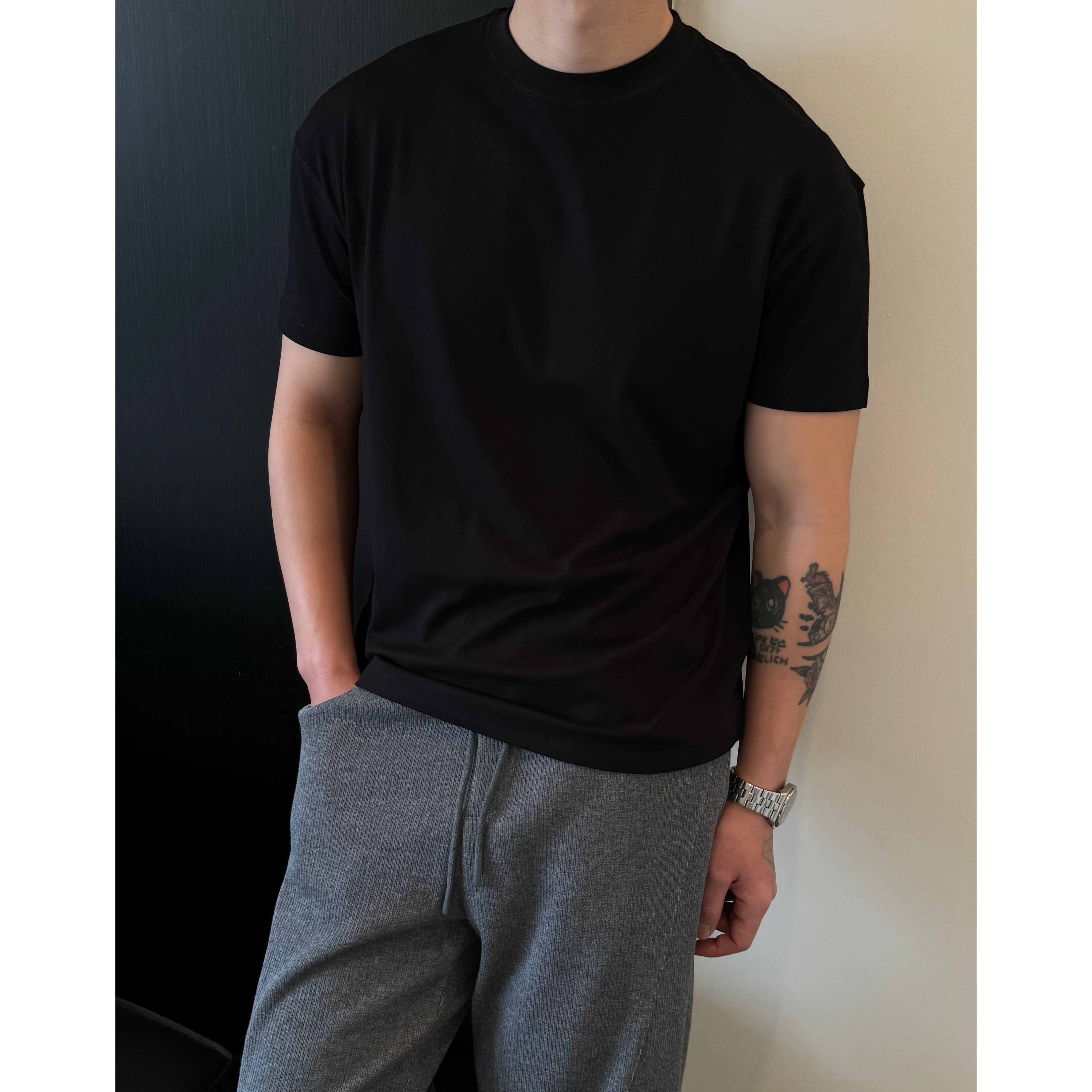 ZHENGYE 【25春夏】正肩微宽松版型亲肤舒适短袖T