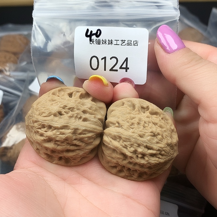 文玩核桃把件铁锤40