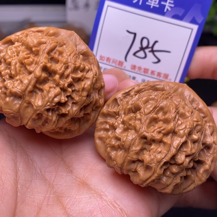 文玩核桃把件48官帽785