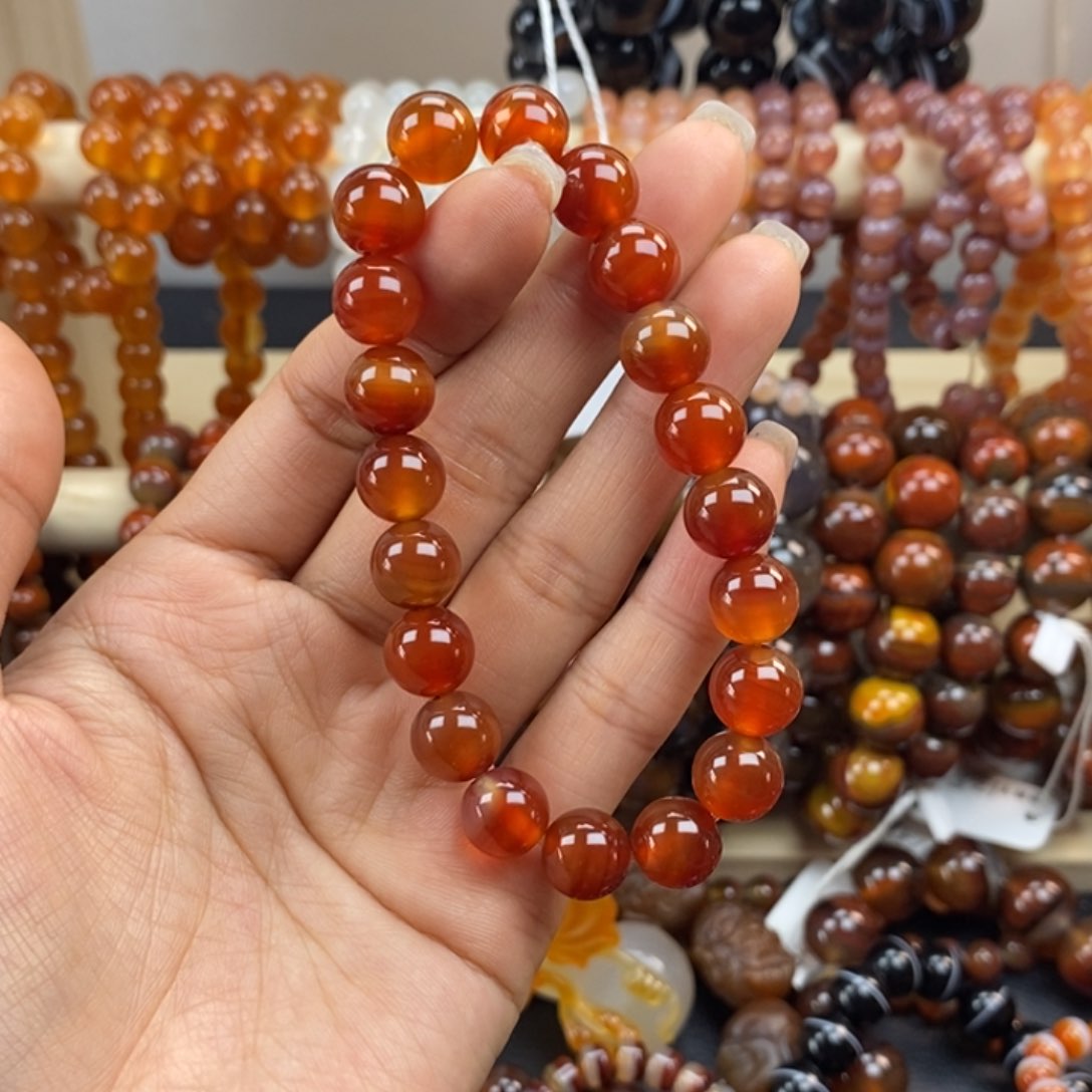 玛瑙/玉髓手链未镶嵌丸****员