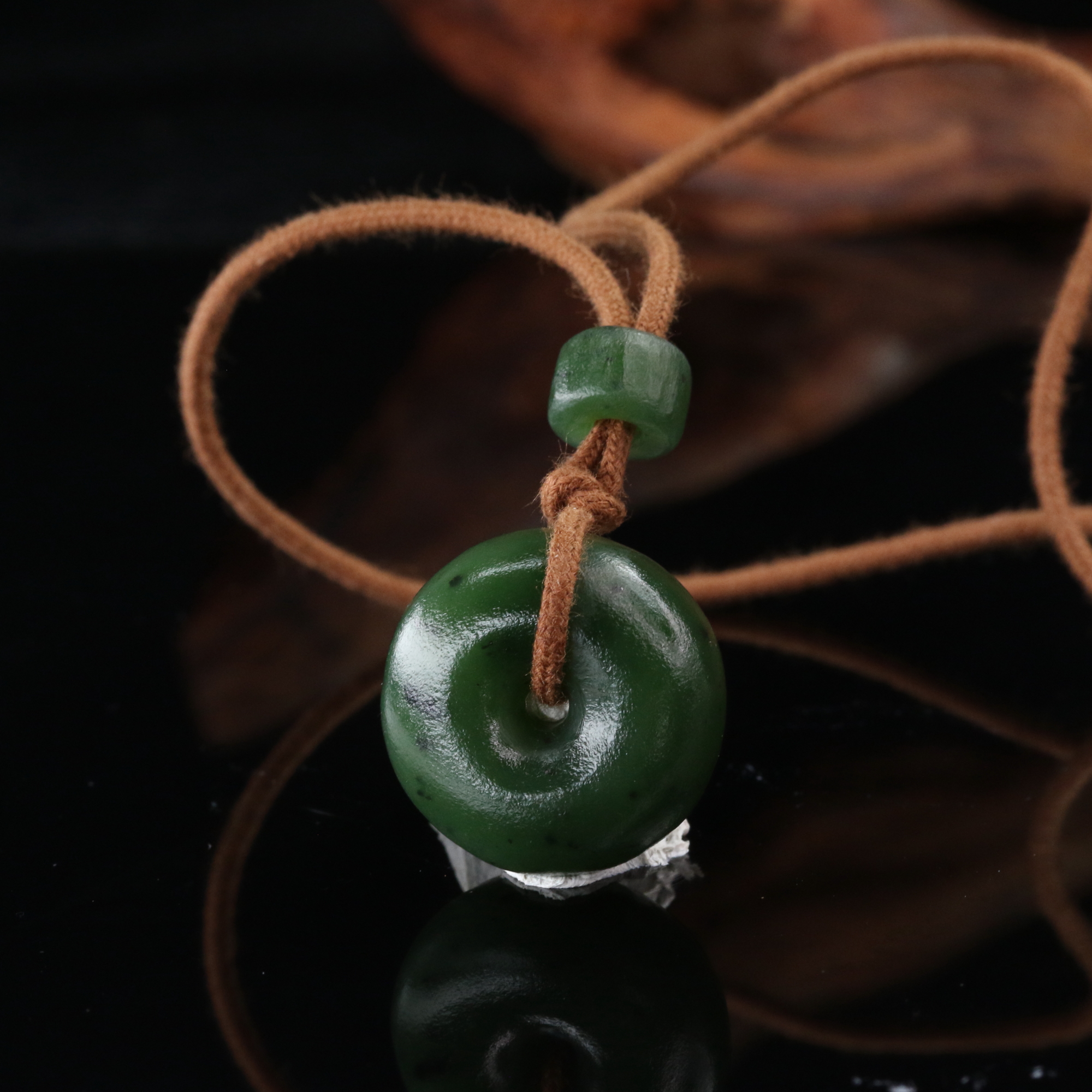 19和田玉碧玉平安扣吊坠/600072北京中保拍卖