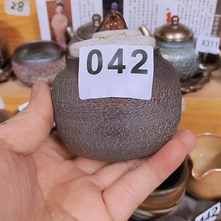 紫砂茶杯柴烧纯手工042