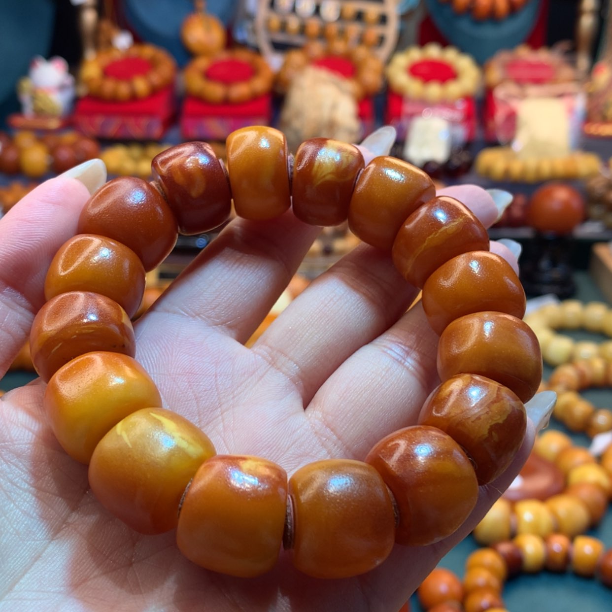 【闪购商品】蜜蜡手串未镶嵌蜜蜡手串