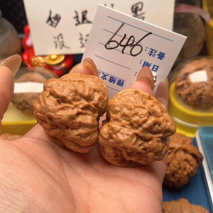 文玩核桃把件646号40蛤蟆头