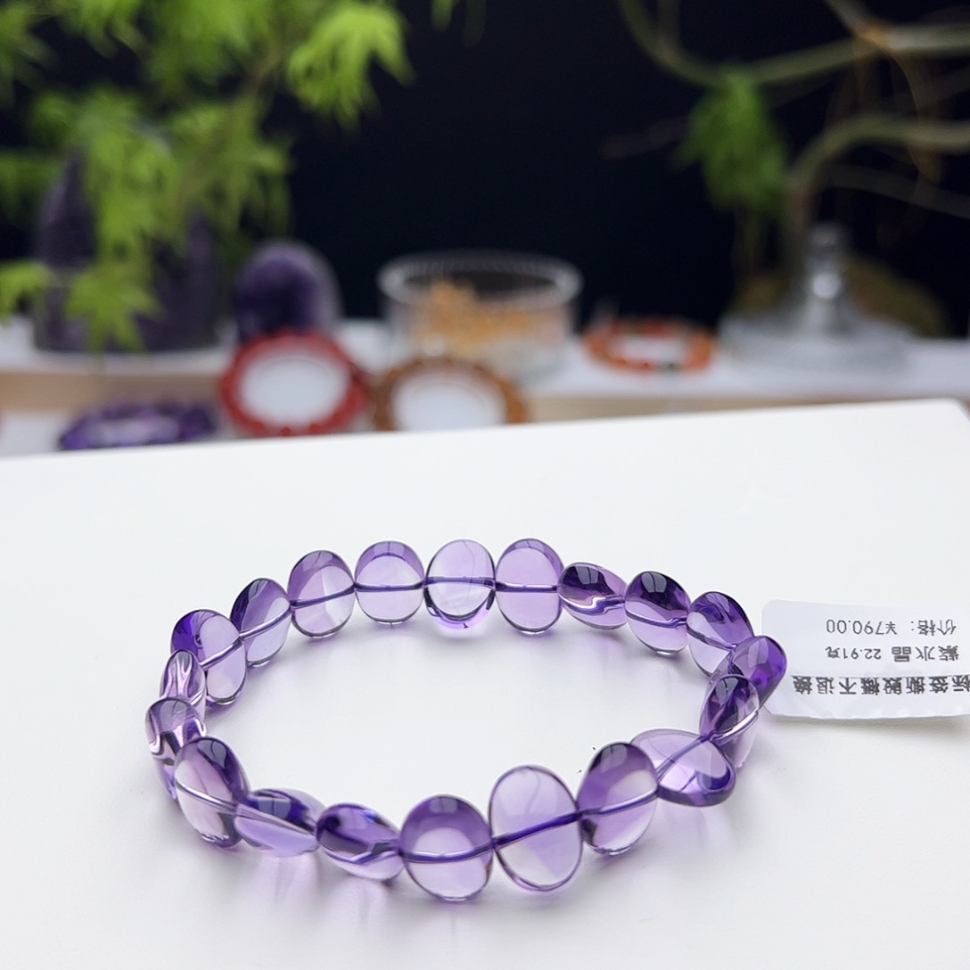 水晶手链未镶嵌紫水晶手牌22.91