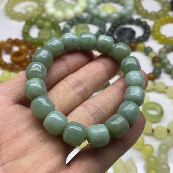 蛇纹石玉手串12+未镶嵌