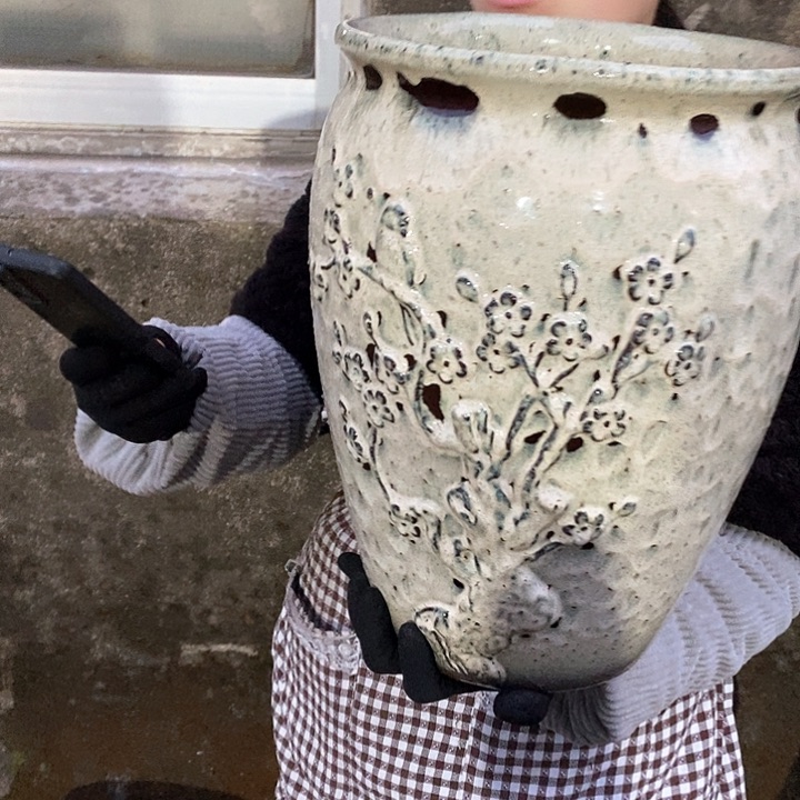 紫砂花盆正品口25高35