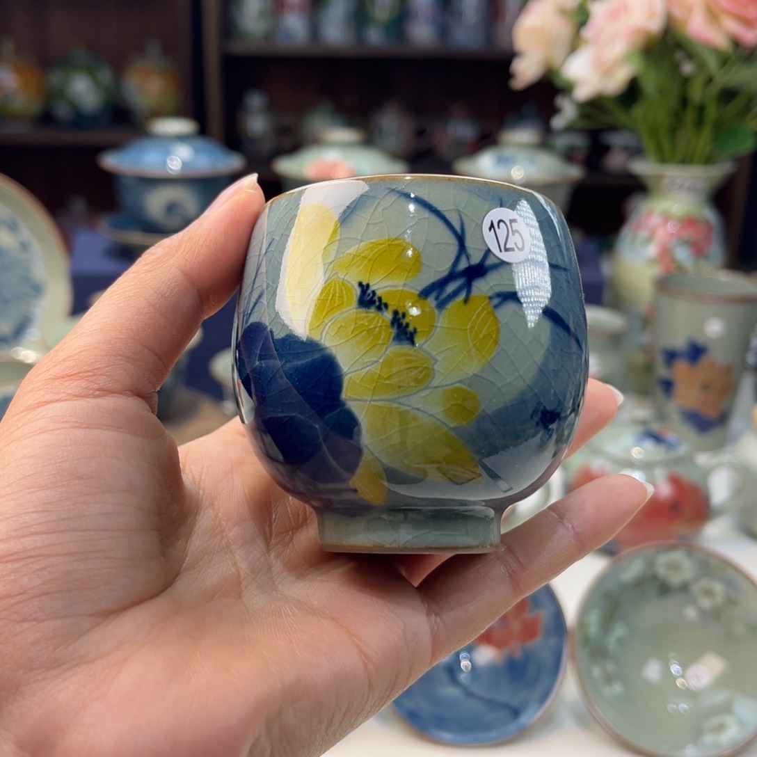 瓷片景德镇手工手绘陶瓷茶具