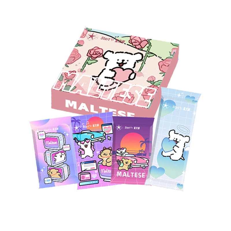 【吃饱饱】STAR星文创 大富翁线条小狗  纸质卡牌 (盲盒代拆)