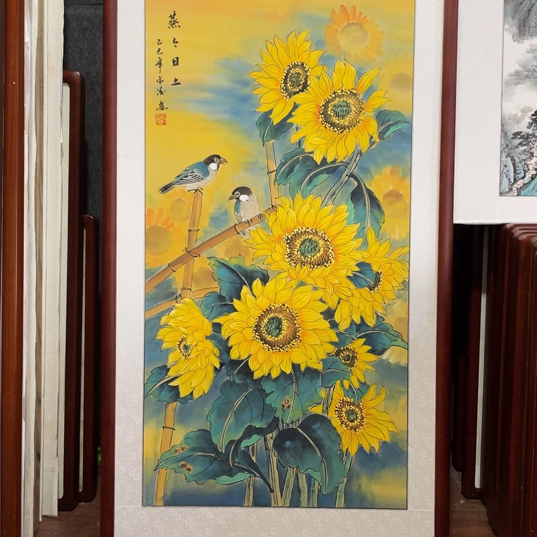 国画带框尺寸63*123厘米