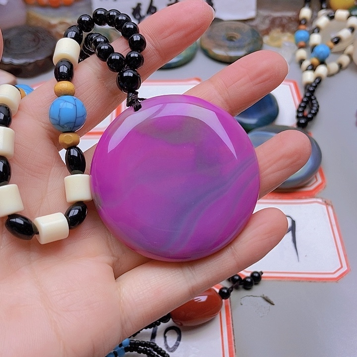 【闪购商品】未镶嵌玛瑙/玉髓珠宝半成品浅**沫