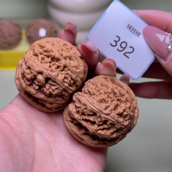 文玩核桃把件43尺全品粗筋392