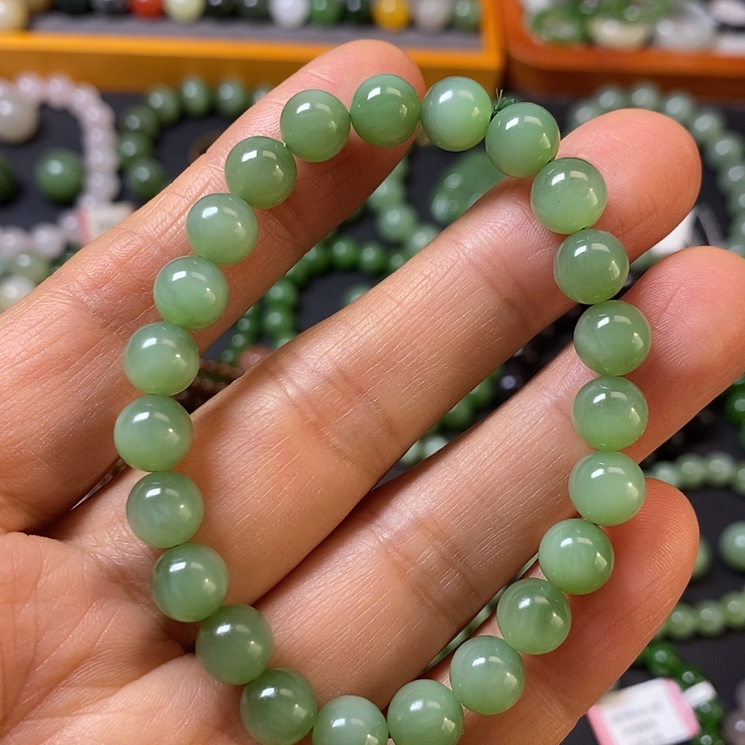 和田玉未镶嵌手链