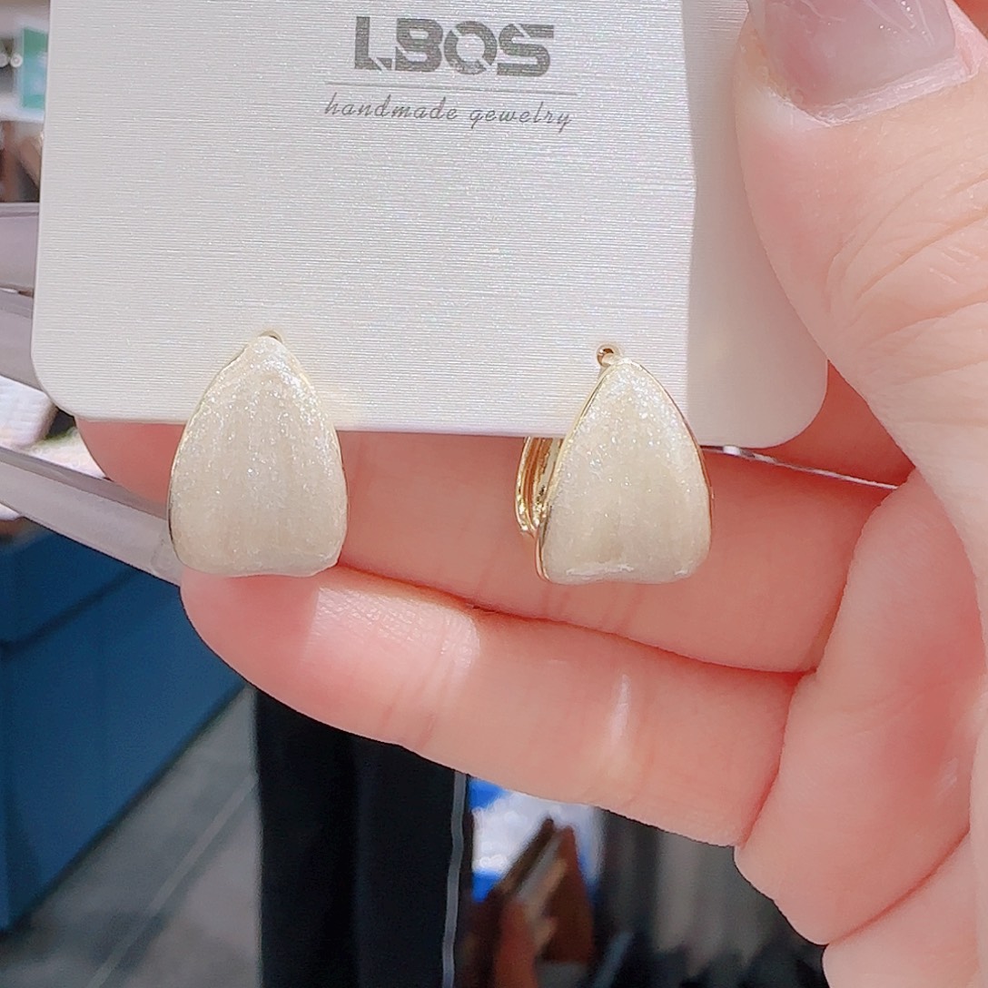 锆石铜合金925银耳环