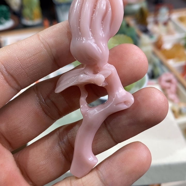 用***1云南石佛手粉冻把件